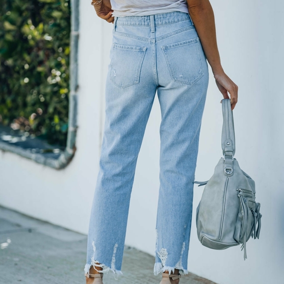 Vici Flying Monkey Black Label Statement High Rise Distressed Denim Jean NEW - Picture 3 of 7